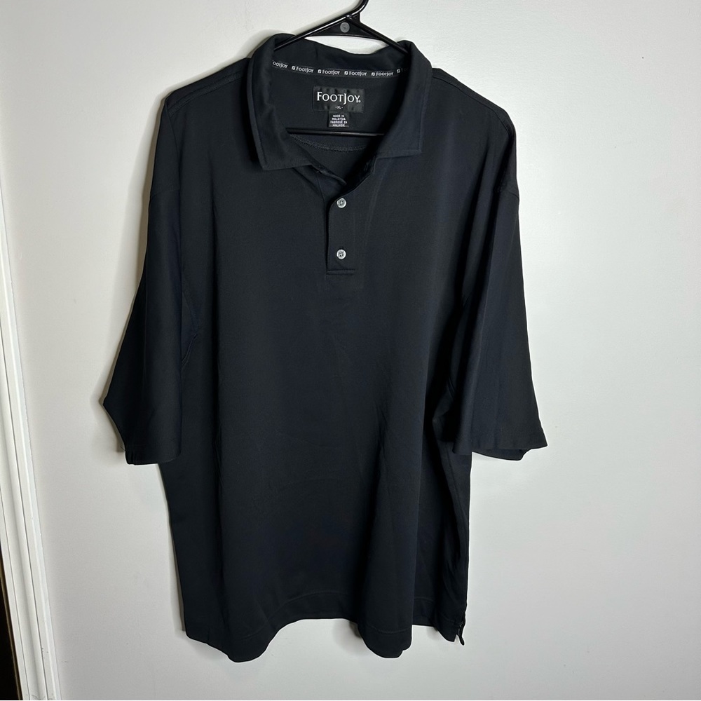Men’s‎ Vintage Footjoy Size XL Black Short Sleeve Golf Polo Shirt